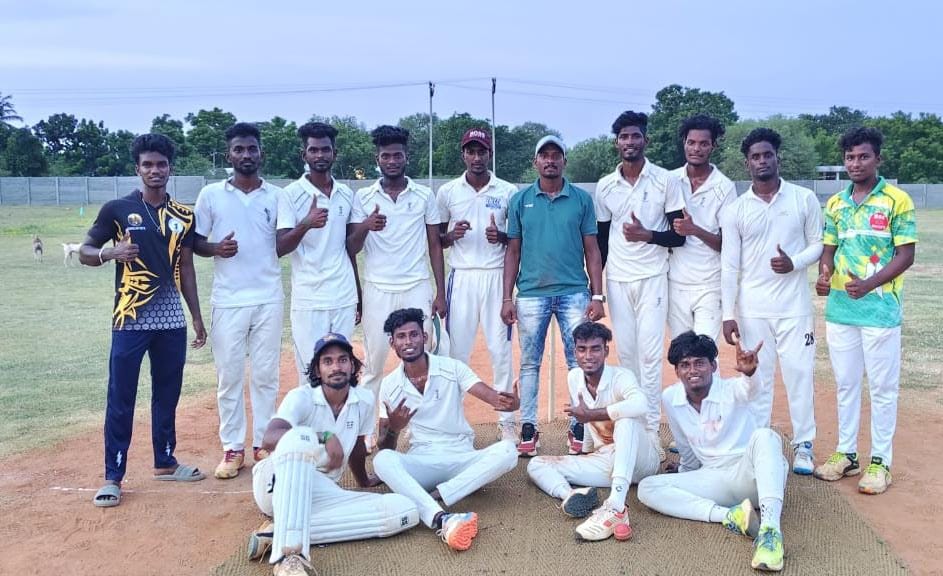 First Place- CM TROPHY Cricket Tournament - Villupuram Dist., Won a Cash Prize of Rs. 45000/-